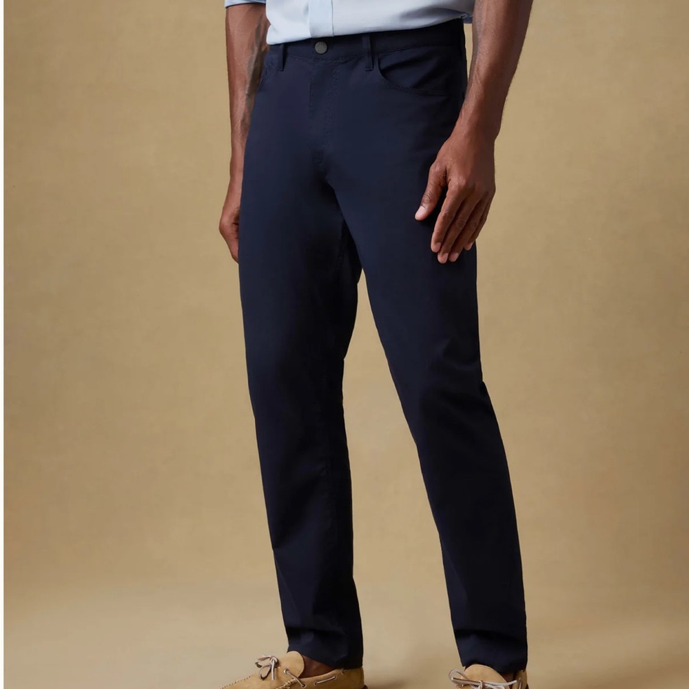 Faherty Movement™ 5-Pocket Pant - Navy